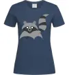 Женская футболка Racoon Темно-синий фото