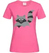 Женская футболка Racoon Ярко-розовый фото