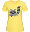 Женская футболка Racoon Лимонный фото