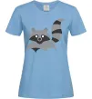 Женская футболка Racoon Голубой фото