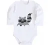 Дитячий бодік Racoon Білий фото