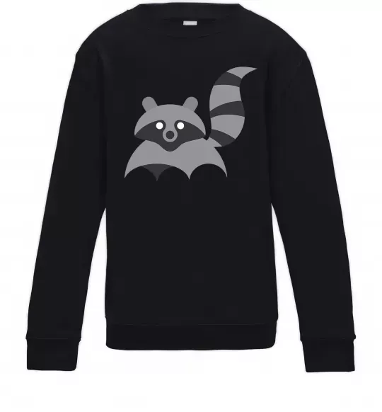 Детский Свитшот Racoon Черный фото