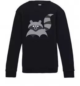 Дитячий світшот Racoon Чорний фото