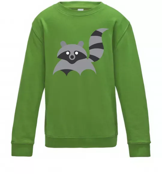 Детский Свитшот Racoon Лаймовый фото