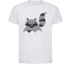 Дитяча футболка Racoon Білий Дитяча футболка Racoon Білий фото