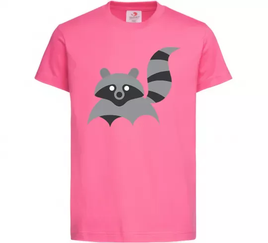 Дитяча футболка Racoon Яскраво-рожевий фото