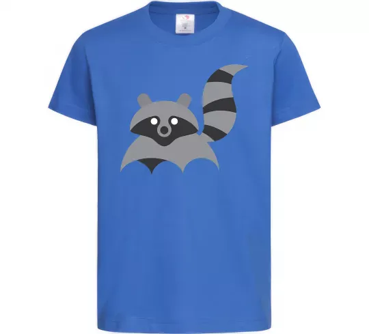 Дитяча футболка Racoon Яскраво-синій фото