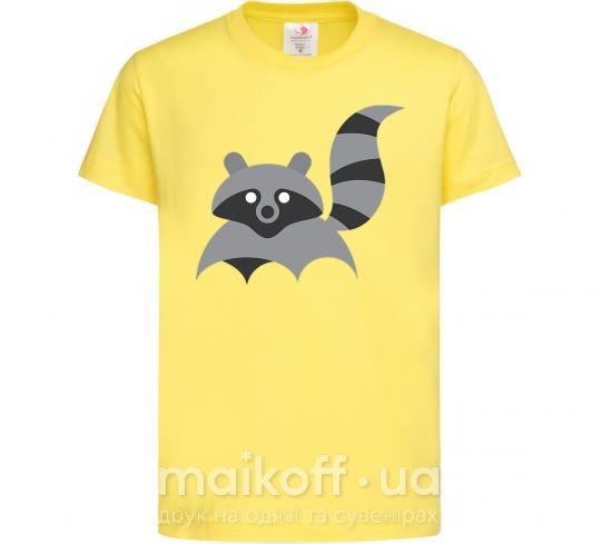 Детская футболка Racoon Лимонный фото