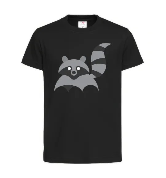 Дитяча футболка Racoon Чорний фото