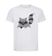 Дитяча футболка Racoon Білий фото