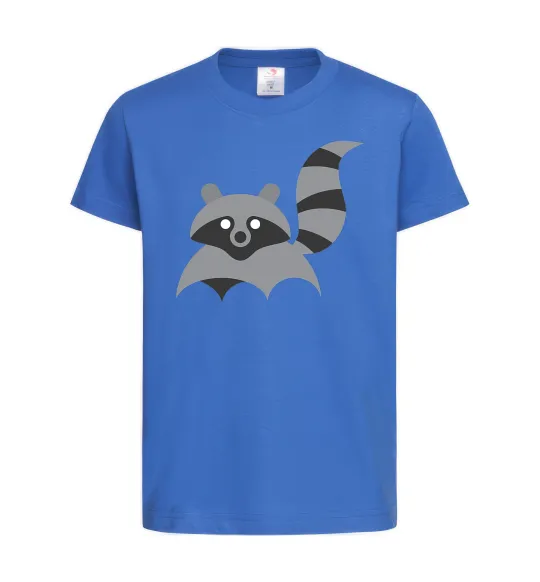 Дитяча футболка Racoon Яскраво-синій фото