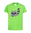 Дитяча футболка Racoon Лаймовий фото