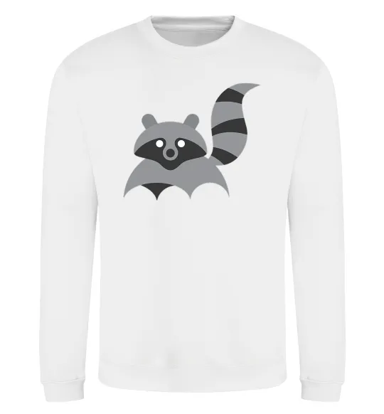 Свитшот Racoon Белый фото