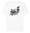 Футболка Оверсайз Racoon Белый фото