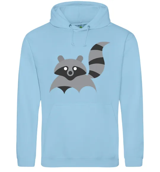 Мужская толстовка (худи) Racoon Голубой фото