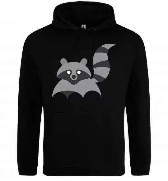 Женская толстовка (худи) Racoon Черный фото