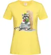 Женская футболка Єнот їсть Лимонный фото