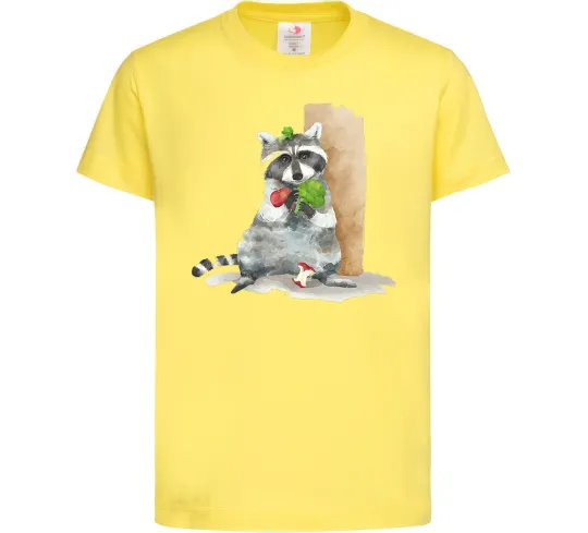 Дитяча футболка Єнот їсть Лимонний фото