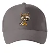 Кепка Angry racoon Серый фото
