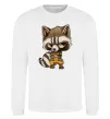 Світшот Angry racoon Білий фото