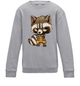 Детский Свитшот Angry racoon