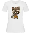 Жіноча футболка Angry racoon Білий фото