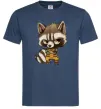 Чоловіча футболка Angry racoon Темно-синій Чоловіча футболка Angry racoon Темно-синій фото