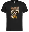 Чоловіча футболка Angry racoon Чорний Чоловіча футболка Angry racoon Чорний фото