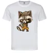Чоловіча футболка Angry racoon Білий Чоловіча футболка Angry racoon Білий фото