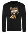 Свитшот Angry racoon Черный фото