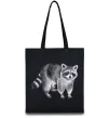 Эко-сумка Малюнок єнота Черный фото