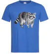 Мужская футболка Малюнок єнота Ярко-синий фото