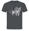 Мужская футболка Малюнок єнота Графит фото