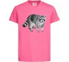 Детская футболка Малюнок єнота Ярко-розовый Детская футболка Малюнок єнота Ярко-розовый фото