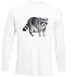 Лонгслив Малюнок єнота Белый фото