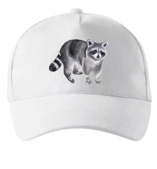 Кепка Малюнок єнота Белый фото