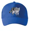 Кепка Малюнок єнота Ярко-синий фото
