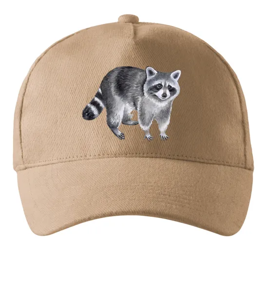 Кепка Малюнок єнота Песочный фото