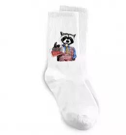 Носки Два єноти Белый фото