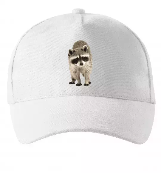 Кепка Realistic racсoon Белый фото