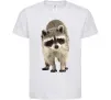 Детская футболка Realistic racсoon Белый Детская футболка Realistic racсoon Белый фото