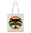 Еко-сумка Round racoon Бежевий Еко-сумка Round racoon Бежевий фото