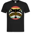 Чоловіча футболка Round racoon Чорний Чоловіча футболка Round racoon Чорний фото