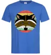 Чоловіча футболка Round racoon Яскраво-синій Чоловіча футболка Round racoon Яскраво-синій фото