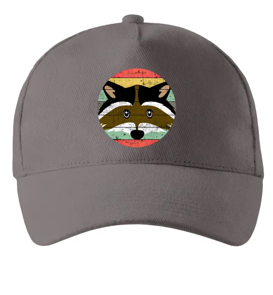 Кепка Round racoon Сірий фото