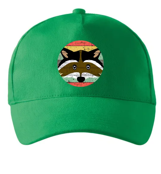 Кепка Round racoon Зелений фото