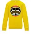 Детский Свитшот Round racoon Солнечно желтый фото