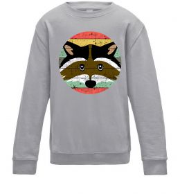 Детский Свитшот Round racoon