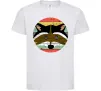 Детская футболка Round racoon Белый фото