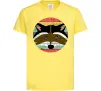 Детская футболка Round racoon Лимонный фото